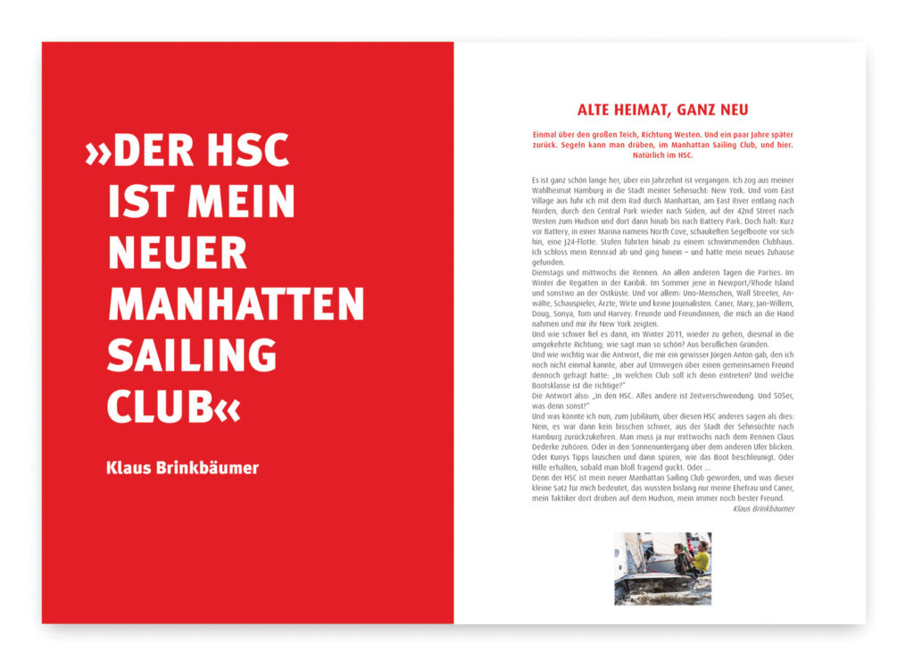 Jubiläumsbuch HSC Beitrag Klaus Brinkbäumer